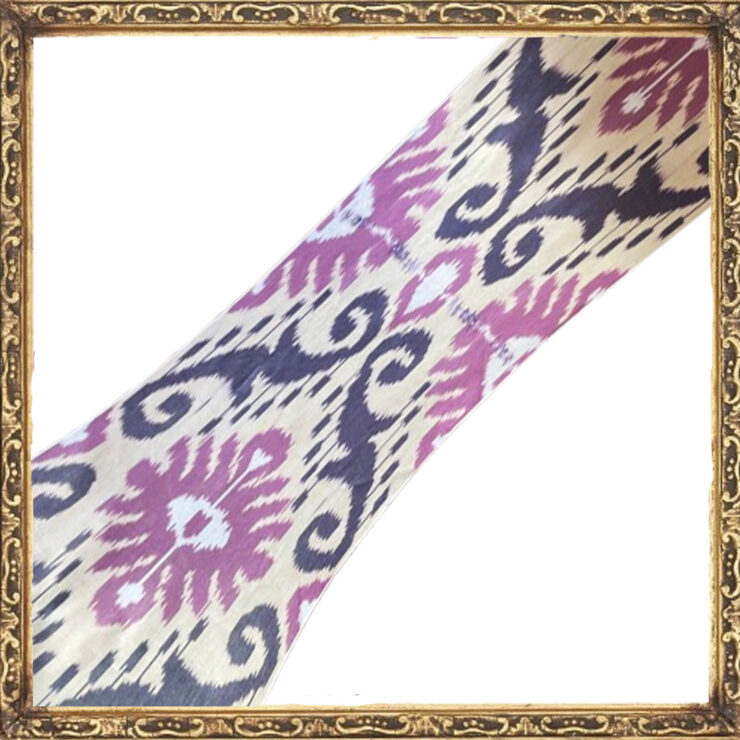 Plum swirl ikat