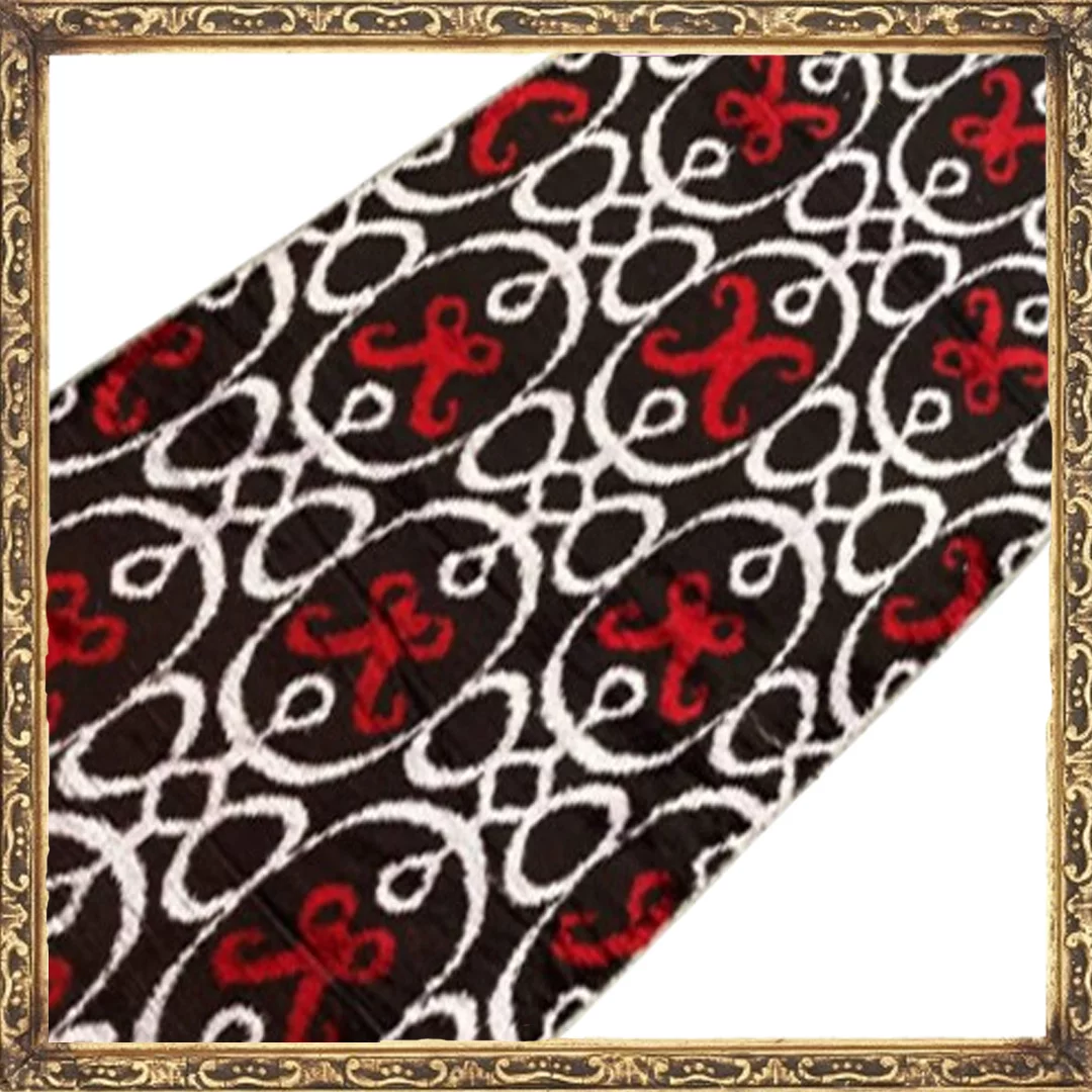 High Quality Black Velvet Ikat