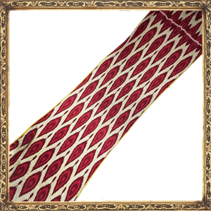 Ikat breite burgunderrote Farbe