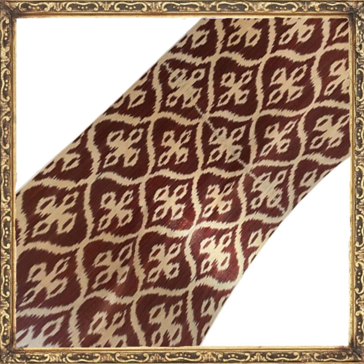 Ikat de Seda y Algodón Mixto