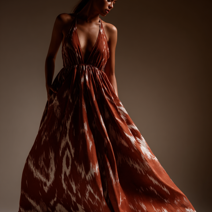 Ikat-Kleid