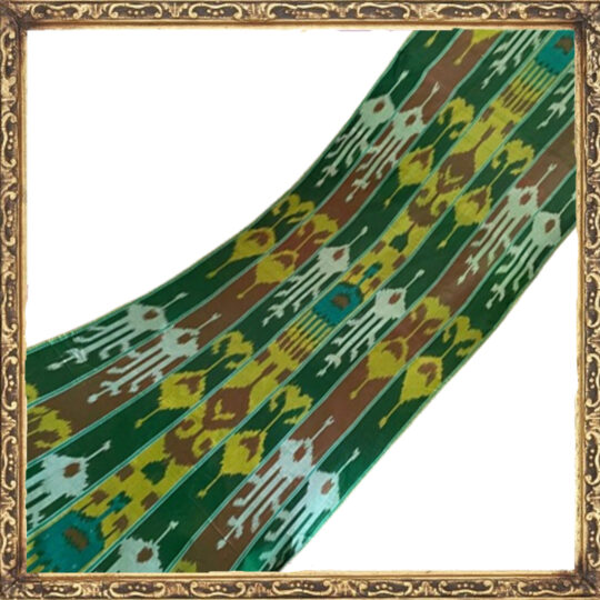 Soie Ikat Verticale Vibrante