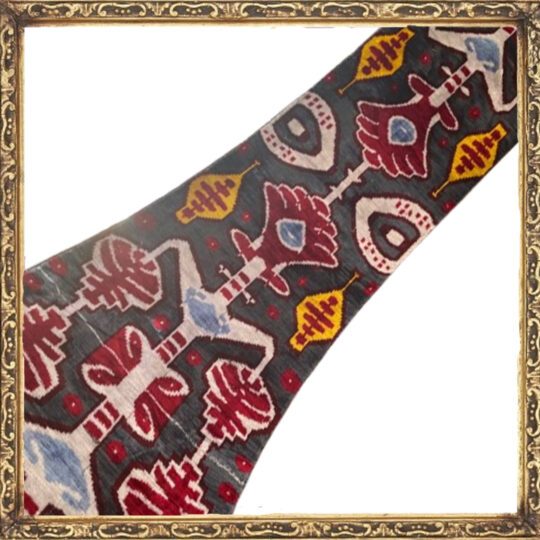 Terciopelo Ikat Floral Geométrico