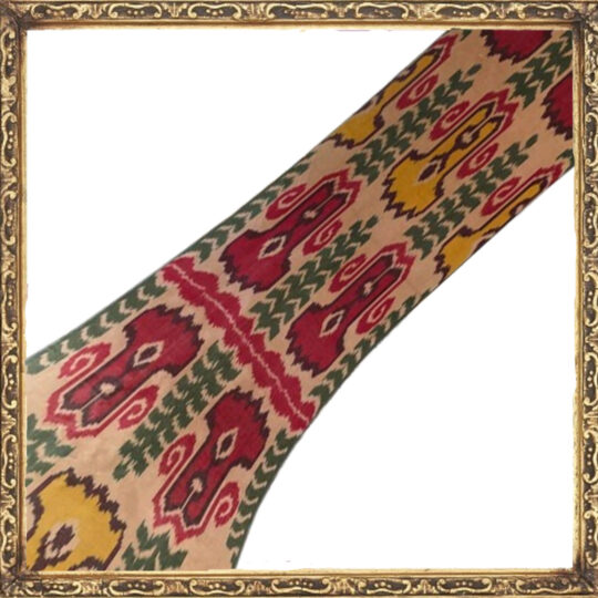 El tejido de diseño ikat único