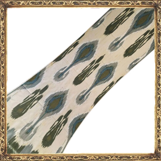 Usbekischer Ikat Stoff für Modernes Interieur
