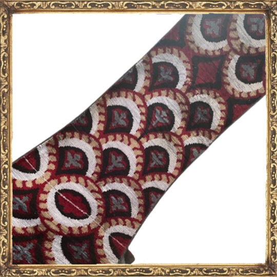 Velours Ikat Géométrique Écailles