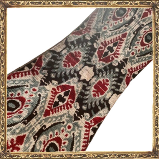 Velours Ikat Tribal Audacieux