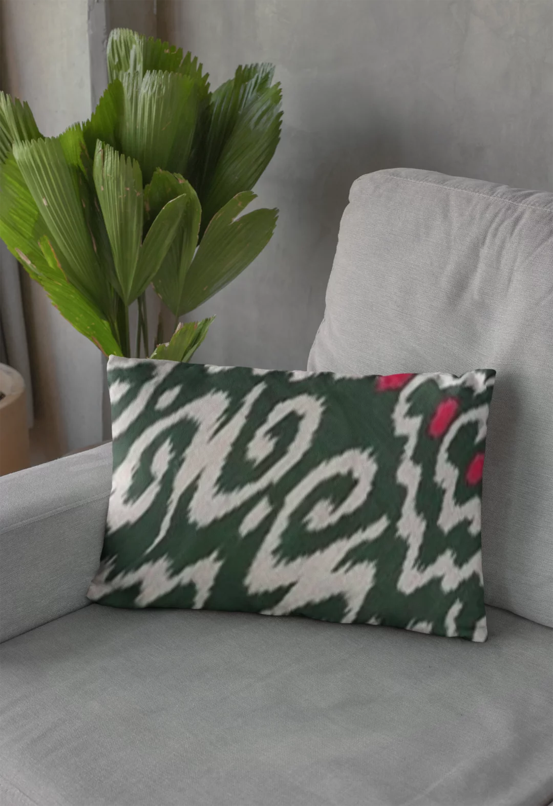 pillow mockup featuring a palm plant 29009 1