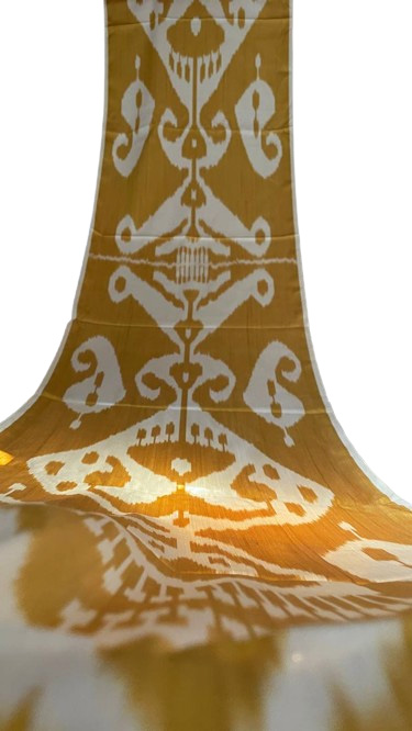 Abstracto ikat textil fluido