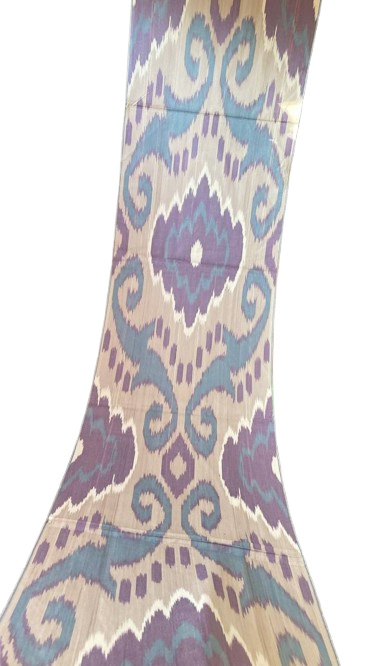 Contraste Élevé Zigzag Tissu Ikat
