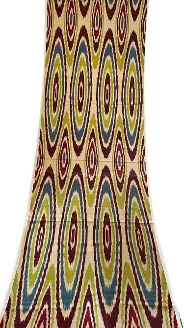Tejido Ikat Ovalado Hecho a Mano