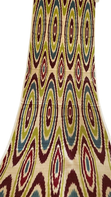 Tejido Ikat Ovalado Uzbeko