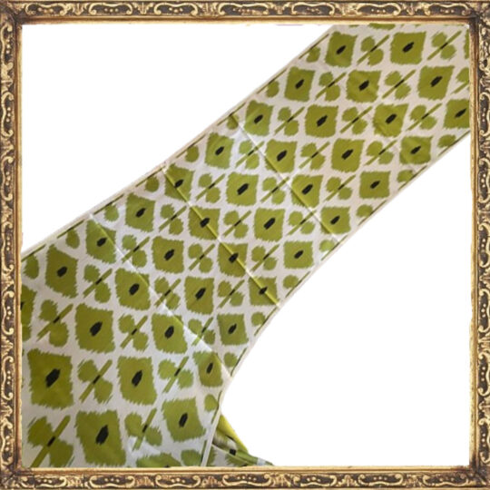 Geometrischer Motiv Ikat Stoff