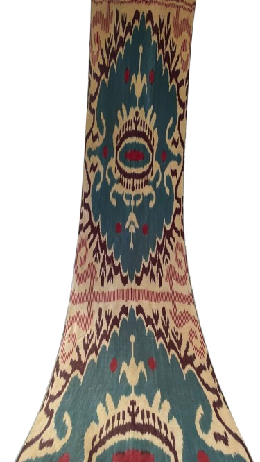 Grand ikat motif textile remarquable