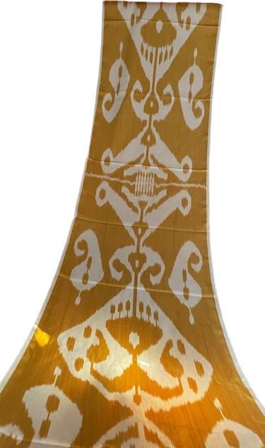 Ikat abstracto textil único