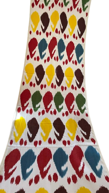 Ikat con diseño de trama