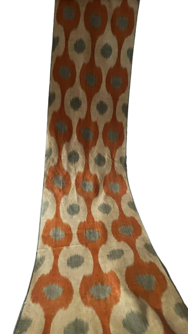 Ikat textil redondeados motivos curvos