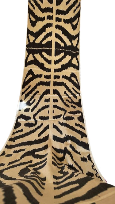 Ikat urdimbre textil