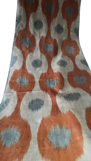Motivos ikat textil redondeados fluidos