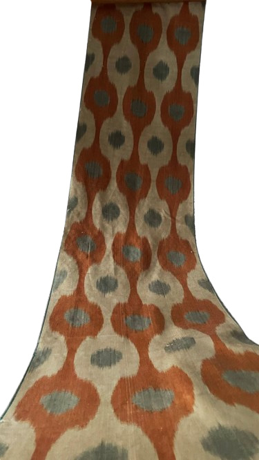 Motivos textil redondeados ikat orgánicos