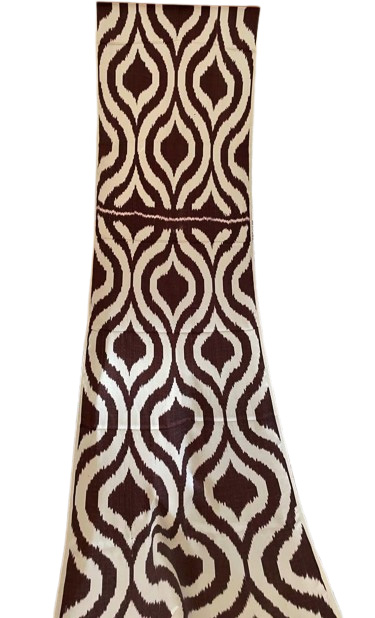 Ogee ikat tela decorativo