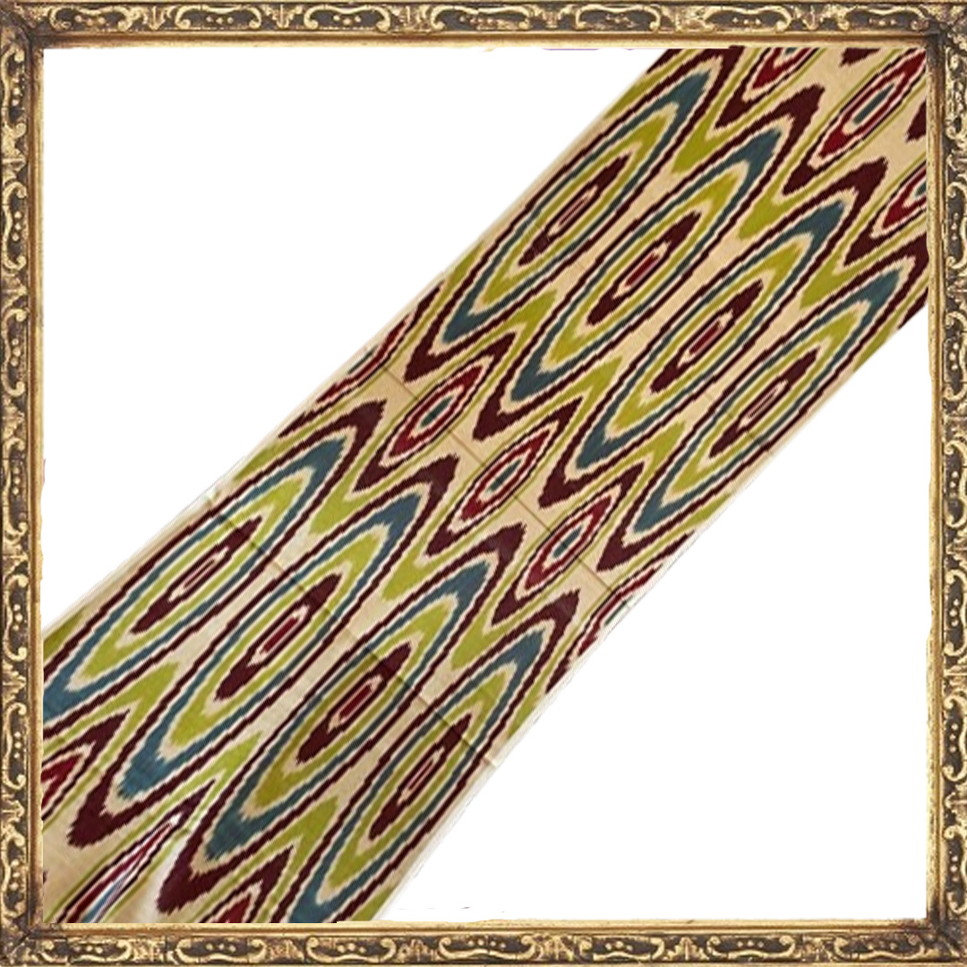 Tejido Ikat Ovalado