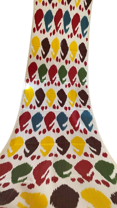 Textil estilo ikat trama