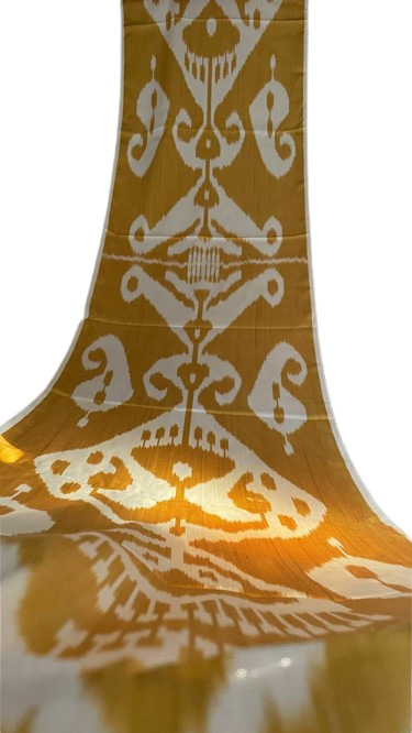 Textil ikat abstracto moderno