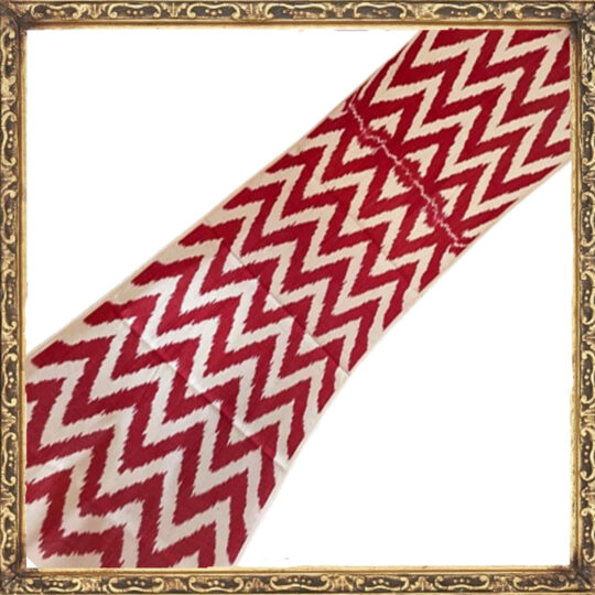 Tissu ikat à chevrons