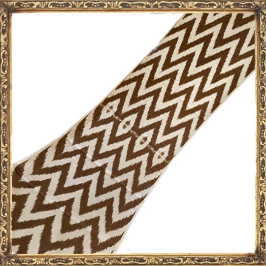 Tejido Ikat Marrón