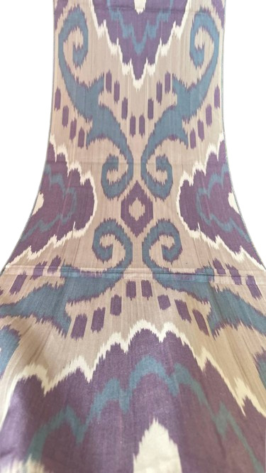 Zigzag Ikat Contraste Élevé Tissu