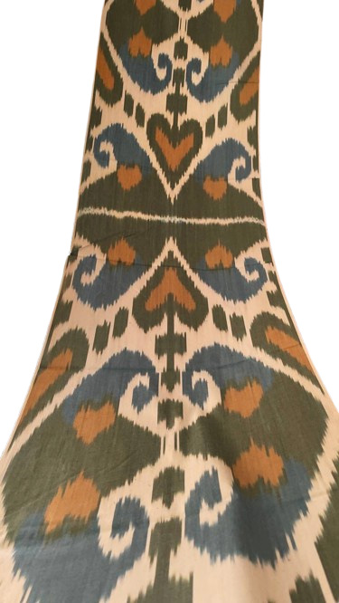 Ikat Olivenherz Textil