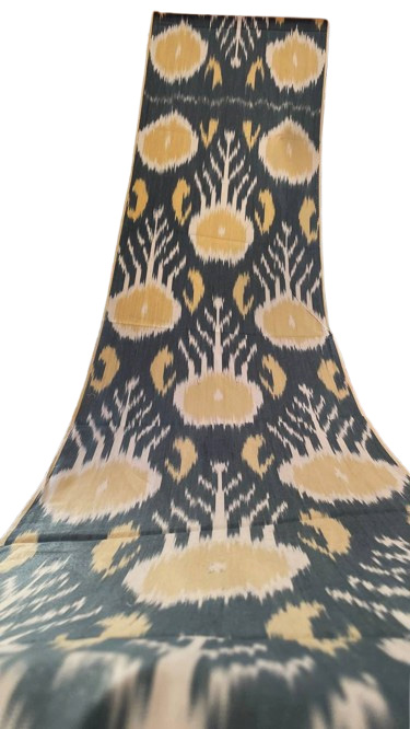 Ikat dandelion textile