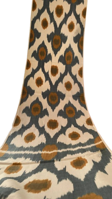 Ikat occhio nocciola stampa