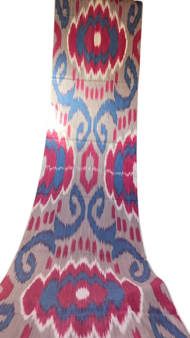 Ikat rubis bleu imprimé