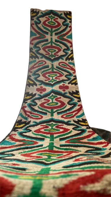 Material de Terciopelo Ikat Multicolor