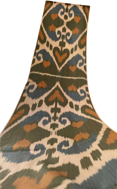 Olivenherz Ikat Gewebe