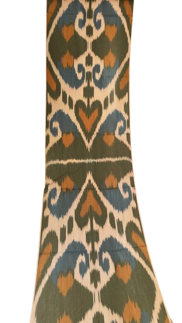 Olivenherz Ikat Stoff