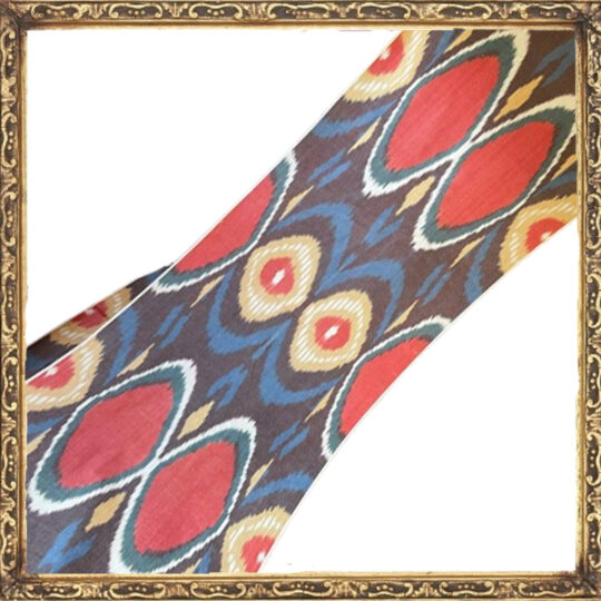 Retro oval ikat
