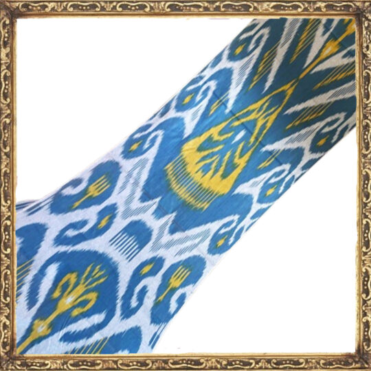 Royal blue ikat