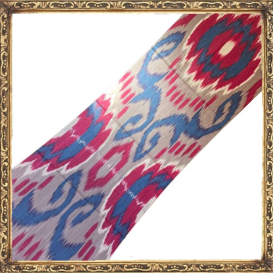 Ruby blue ikat