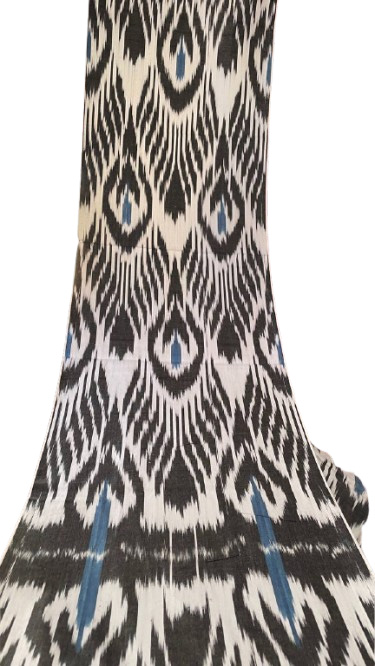 Stoffa ikat goccia d’inchiostro