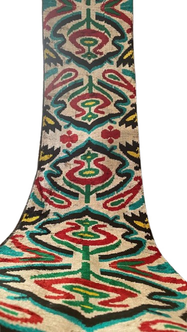 Terciopelo Ikat Multicolor por Metro