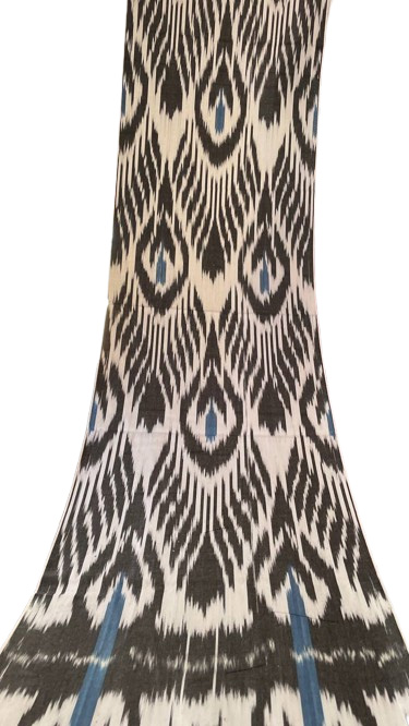 Tessuto ikat goccia d’inchiostro