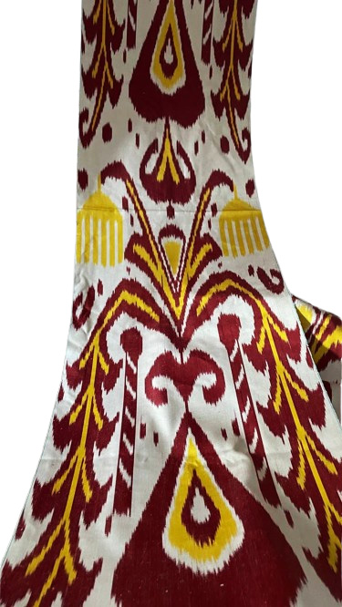 Colori ikat seta intensi dettagliati