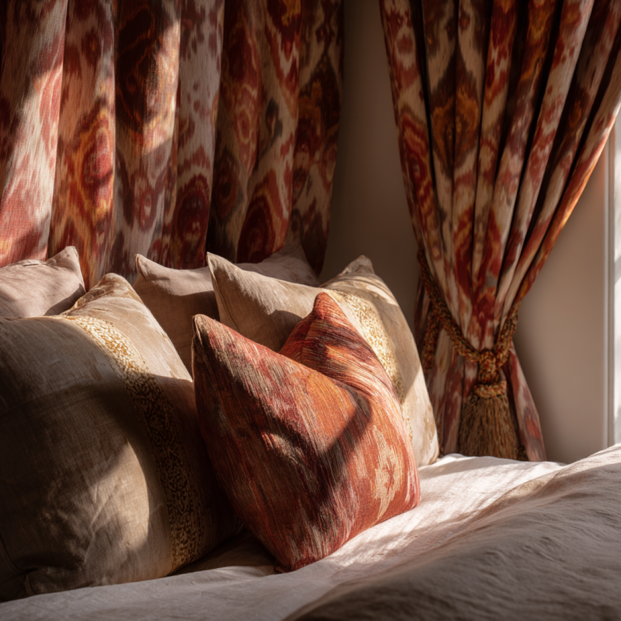 cotton ikat curtains