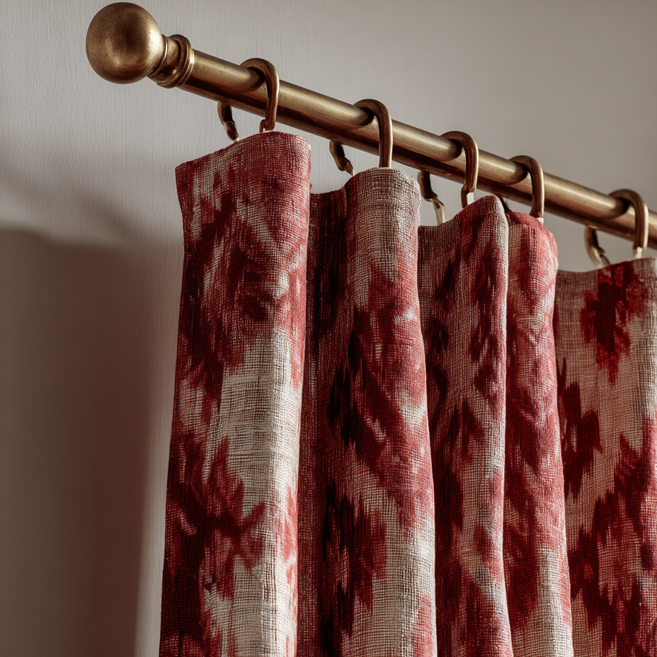 ikat curtain panels
