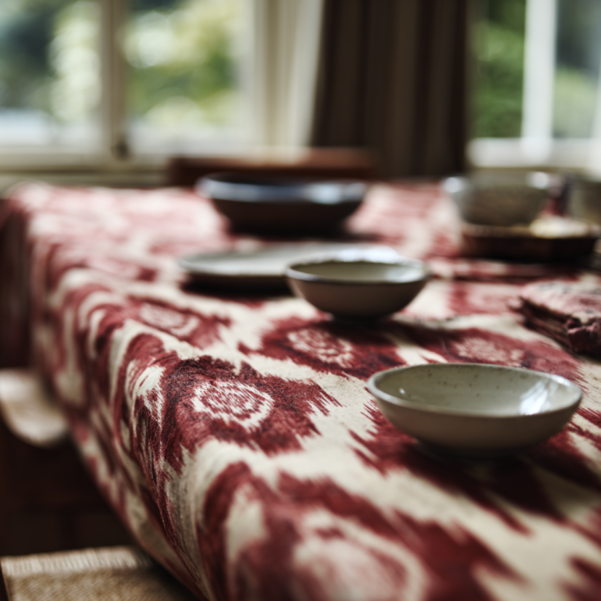 ikat table cover