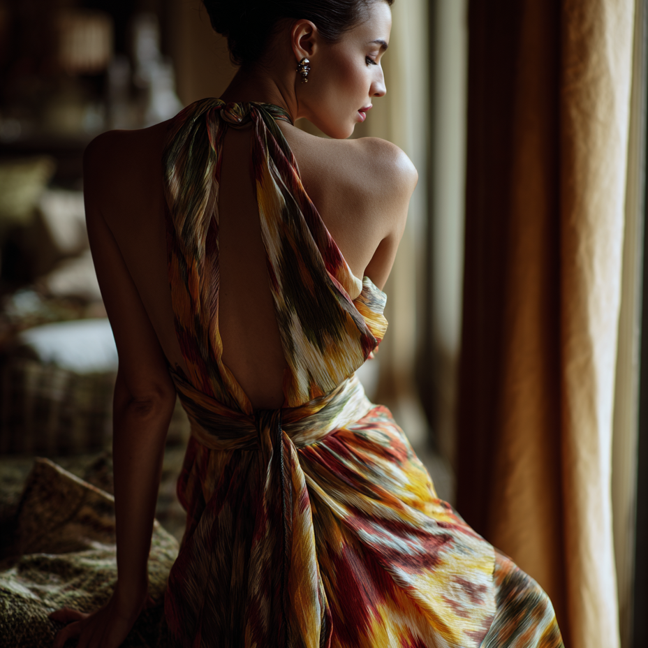 slow fashion ikat dress